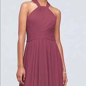 David’s Bridal dress in Chianti color